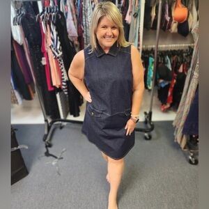 Eloquii Denim Collared Dress - Size 18